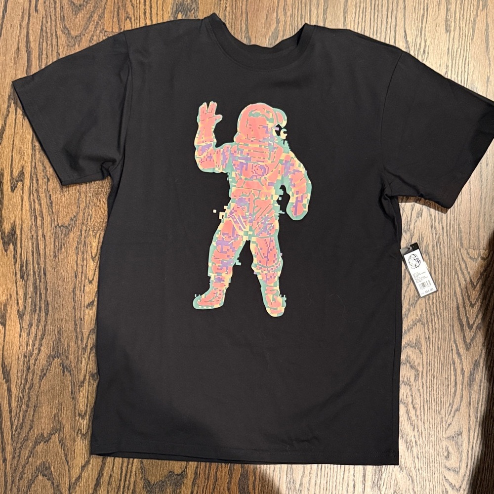 Billionaire Boys Club Black Tee with Colorful Astronaut